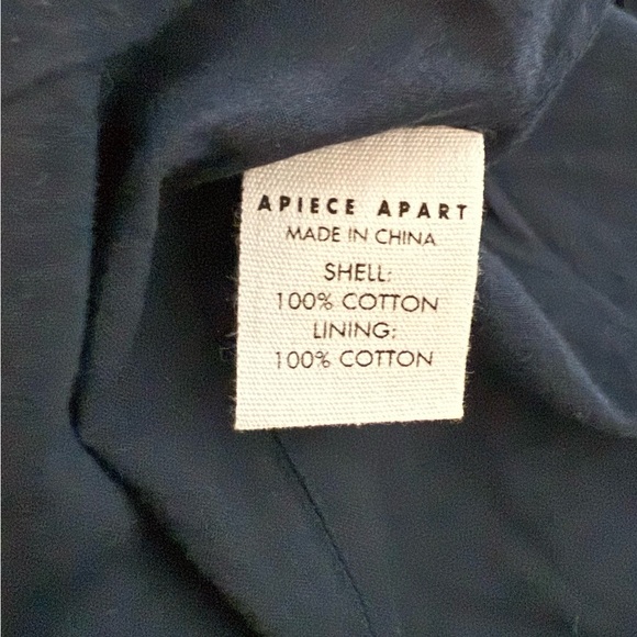 New With Tags Apiece Apart Navy Cotton Blazer Jacket - Picture 12 of 12